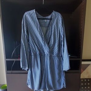 Gap blue and White Romper